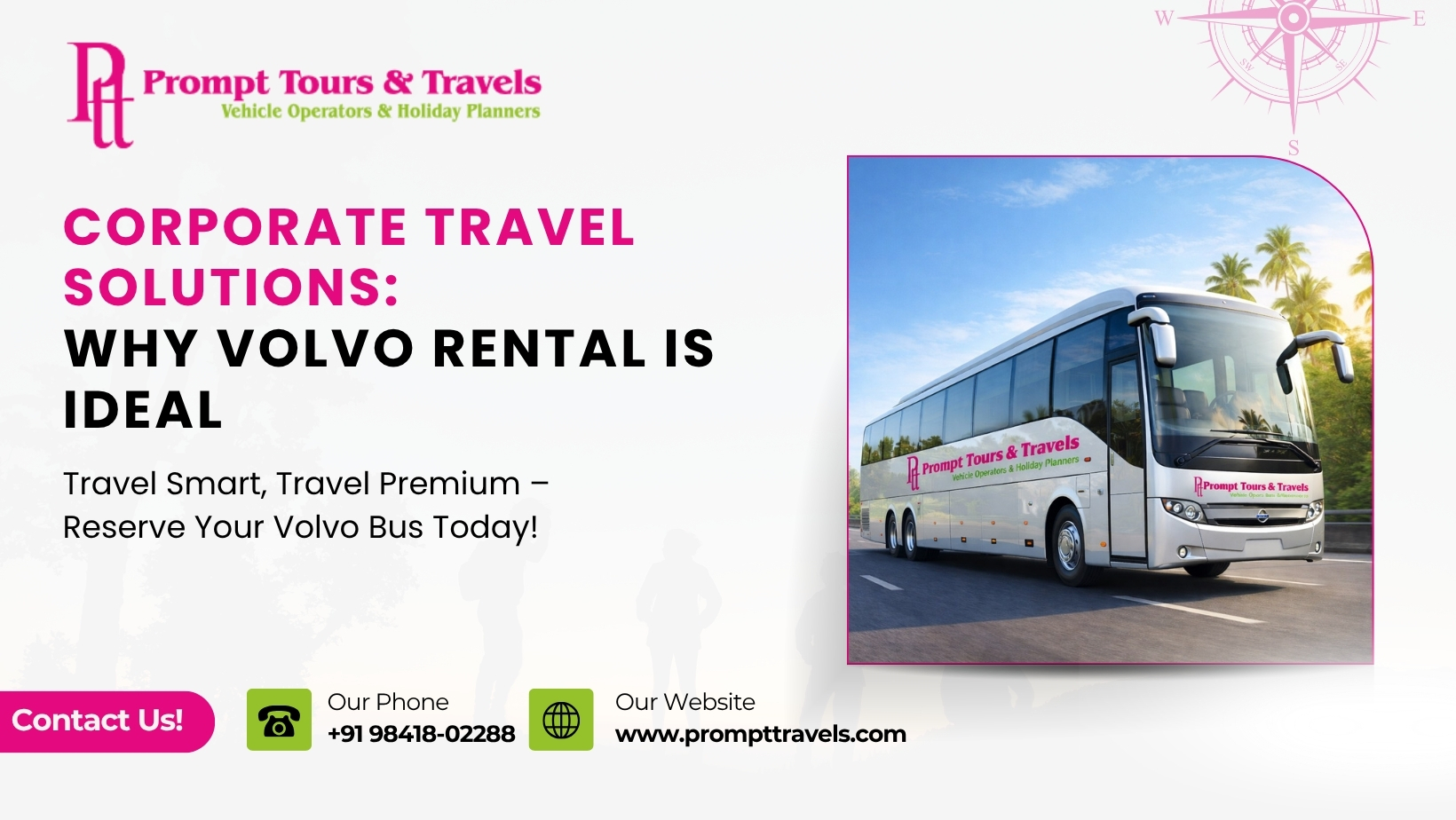 Volvo bus rental in Chennai for comfortable corporate and group travel